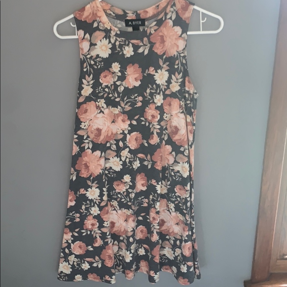 Floral Comfy Tank-Top Dress